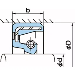 NOK φ280x330 mm SC Type Nitrile Rubber Oil Seal, SC28033024 image 2