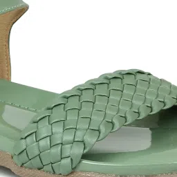 Inc.5 Women's Green Ankle Strap Sandals image 4