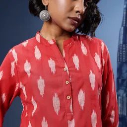 Taavi Ikat Woven Design Kurti image 4