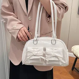 CORSICA Women White Solid Swagger Shoulder Bag-image-66