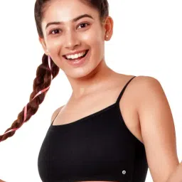 Enamor Black Non Wired Non Padded Full Coverage Bra image 3