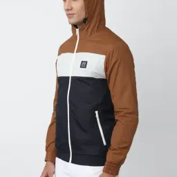 Academy By Van Heusen Multi Slim Fit Colour Block Hooded Jacket image 3
