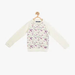 Solly By Allen Solly Kids Beige Printed Cardigan image 1