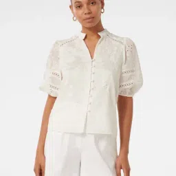 Forever New Lola Embroidered Blouse Top-image-32