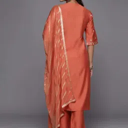 Gerua by Libas Coral Straight Fit Embroidered Kurta Set image 2