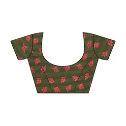 FABMORA Floral Printed Pure Chiffon Saree image 4