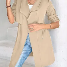 JC Mode Shawl Collar Longline Overcoat image 4