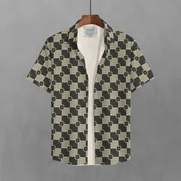 BULLMER Men Opaque Printed Casual Shirt-picture-1