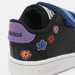 ADIDAS Kids Perforated Floral Printed Advantage CF I Running Shoes image 2