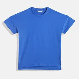 M&H Juniors Girls Drop-Shoulder Sleeves Pure Cotton T-shirt-picture-45