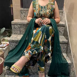 Sdc Collections Printed Sequinned Sequinned Kurti image 5