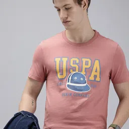 U.S. Polo Assn. Denim Co. Brand Logo Printed Pure Cotton Slim Fit T-shirt-picture-30