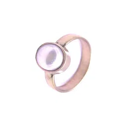 RAVIOUR LIFESTYLE Silver-Plated & White Brass Pearls Finger Ring image 4