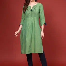 Anouk Women Flared Sleeves Thread Work Kurta image 2