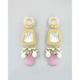 DASTOOR Womens Gold Plated Designer Necklace Set Multi-Color image 4