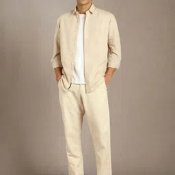 Louis Philippe Jeans Men Slim Fit Flat-Front Trousers image 5