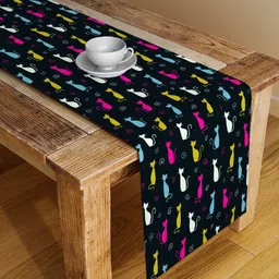 Alina decor Black Conversational Table Runner image 1