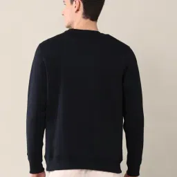 U.S. Polo Assn. Black Cotton Regular Fit Logo Printed Sweatshirt image 2