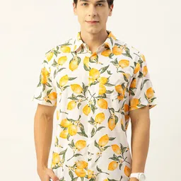 CrayonFlakes Men Comfort Printed Casual Shirt-picture-25