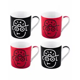 Goodhomes Multicolor Bone China Coffee Mugs (350 ml) - Set of 4-picture-17