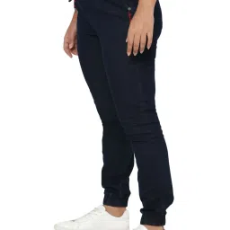 Solly by Allen Solly Navy Cotton Joggers Jeans image 3