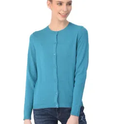 Woods Turquoise Round Neck Sweater-image-15