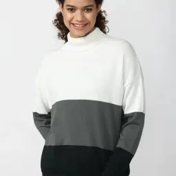 Forever 21 Multicolor Cotton Color-Block Sweater-picture-11