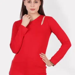 Cation Red Fitted Top-picture-38