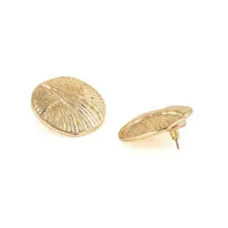 Priyaasi Gold Plated Circular Stud Earring image 4