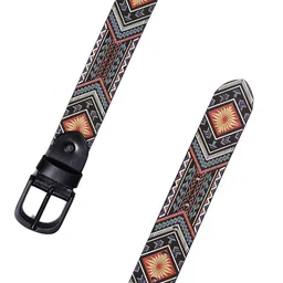 Celtic Printed Leather Belt image 3