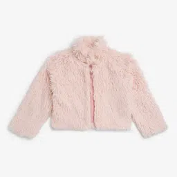 Y&F Kids by Westside Light Pink Faux Fur Jacket-picture-26