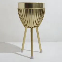 Westside Home Gold Tripod Planter - Large-image-2