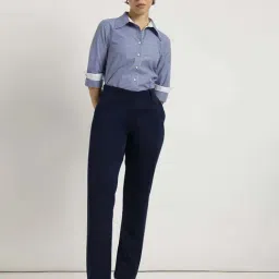 Fablestreet Blue Cotton Regular Fit Striped Shirt image 4