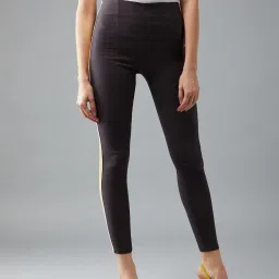 DOLCE CRUDO Charcoal Grey Skinny Fit Jeggings image 1