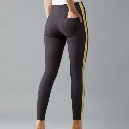 DOLCE CRUDO Charcoal Grey Skinny Fit Jeggings image 2