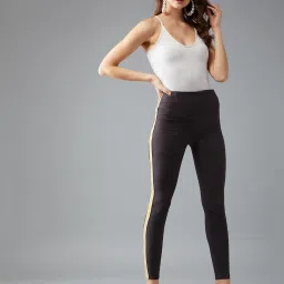 DOLCE CRUDO Charcoal Grey Skinny Fit Jeggings image 4