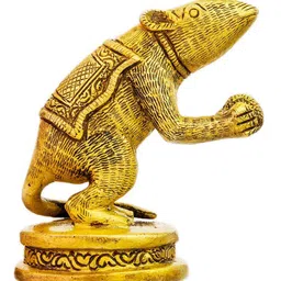 Exotic India Brass Rat Enjoying Modak Showpiece-picture-24