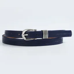 Ginger by Lifestyle Navy Textured Casual Belt For Women-image-41