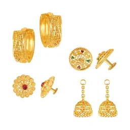 VIVASTRI Women Gold-Plated Alloy Earrings-picture-25