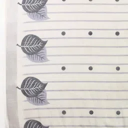 Durga Textile Floral Printed Zari Pure Linen Saree image 5