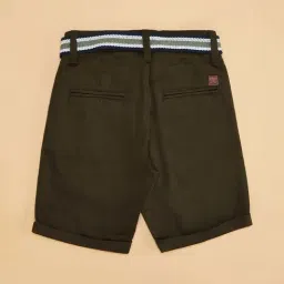 Pantaloons Junior Kids Cedar Green Regular Fit Shorts image 4