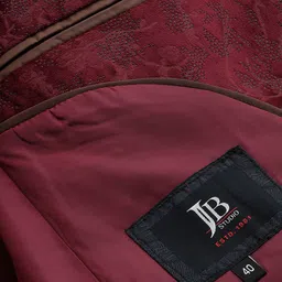 JB STUDIO Printed Notched Lapel Long Sleeves Single Breasted Blazer image 5