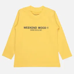 Bodycare Kids Yellow Printed Full Sleeves T-Shirt-picture-16