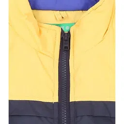 Palm Tree by Gini & Jony Kids Yellow & Navy Color Block Jacket image 3