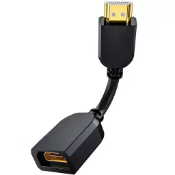 FEDUS HDMI Extension Male to Female Cable Converter Adapter for Chromecast 10 cm Black (Pack of 2 Pcs)-picture-25