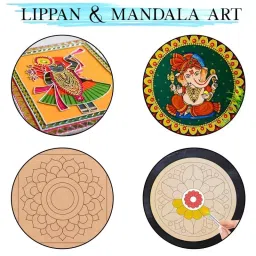 EDUWAY 30x40 cm MDF Board Wood Sheet Natural Wood Tone with 4 mm Thickness for Mandala Art, Lippan Art, Resin Art, Craft Projects (Pack of 8) image 5