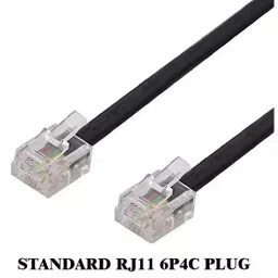 FEDUS RJ11 Telephone Landline Extension Cord Cable Gold 10 m (Pack of 2) image 3