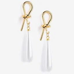DressBerry Gold Plated Contemporary Drop Earrings-picture-30