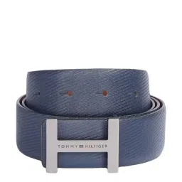 United Colors of Benetton Goodrich Navy & Tan Leather Textured Reversible Belt-picture-46