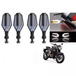 Cartronics U Shape White&Yellow Front & Rear Side LED Indicator for for Suzuki Gixxer 250 BS6 (Pack of 4 Pcs)-picture-26